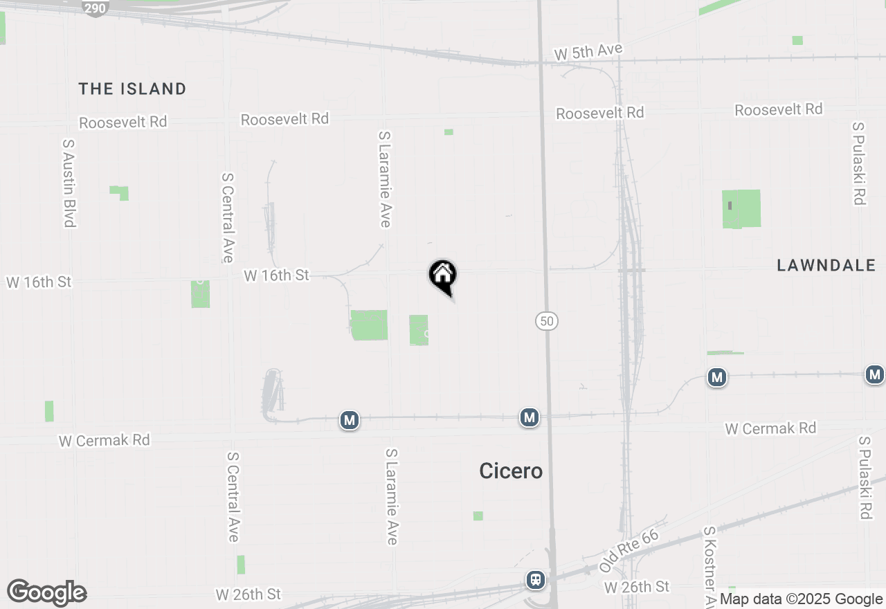 Map of 1632 S 50th Court, Cicero, IL 60804