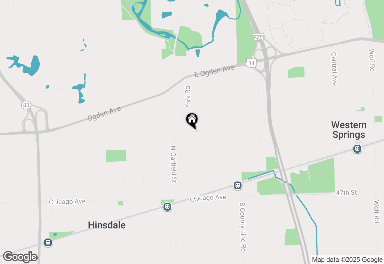 Map of 160 The Lane, Hinsdale, IL 60521