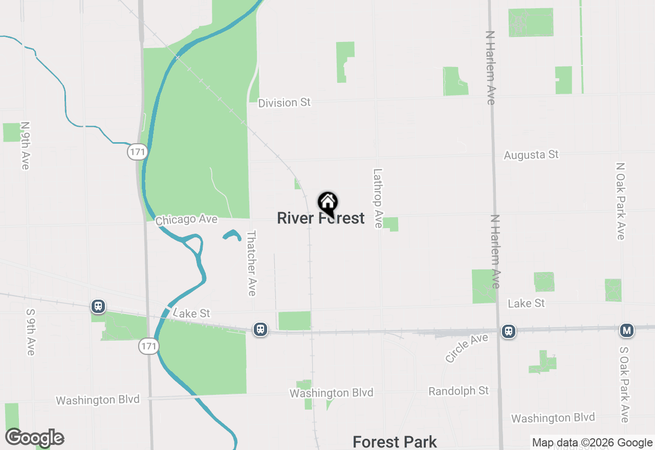 Map of 747 Park Avenue, River Forest, IL 60305