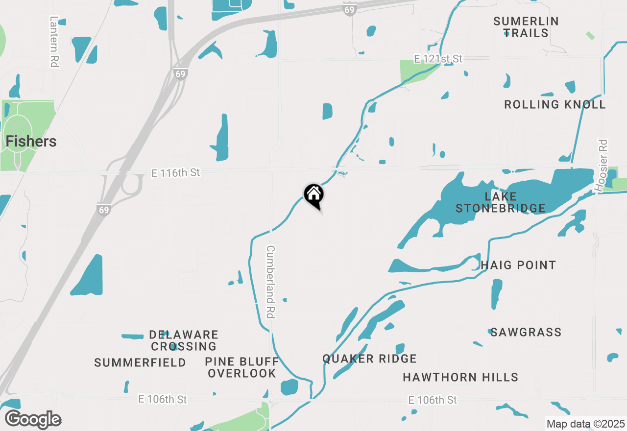 Map of 11388 Falling Water Way, Fishers, IN 46037