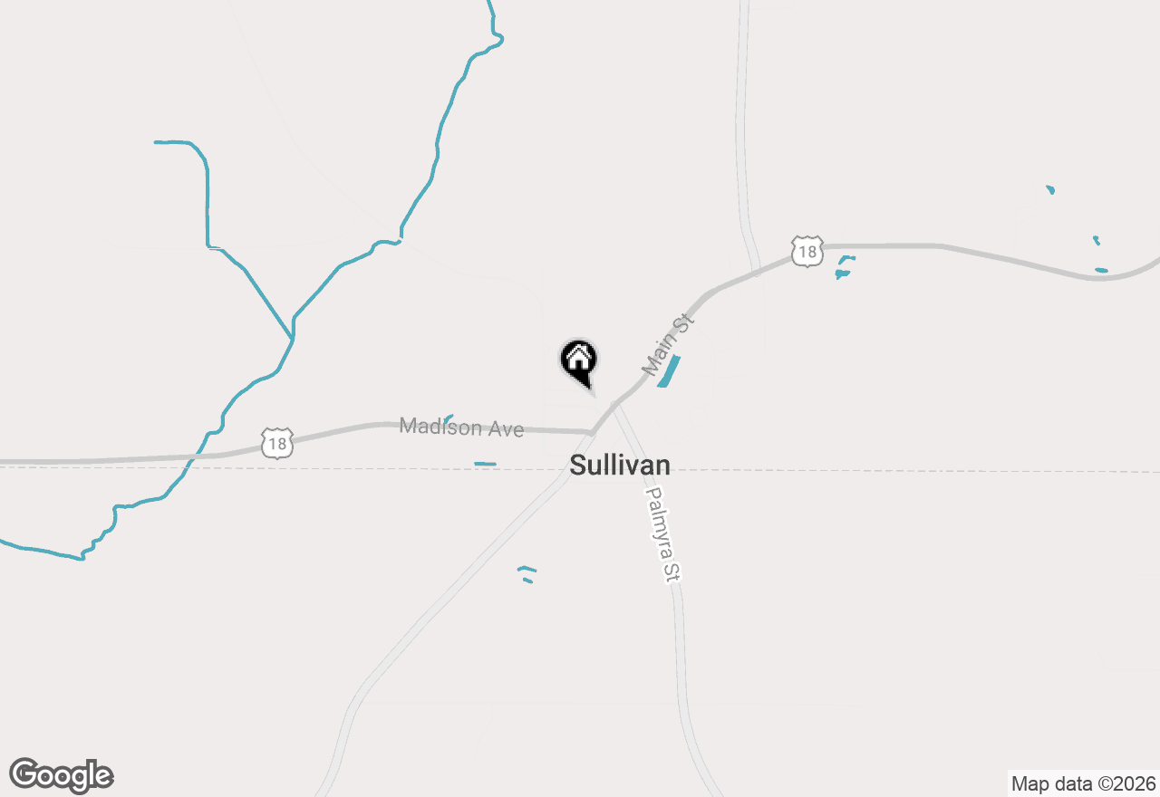 Map of 414 Grove St, Sullivan, WI 53178