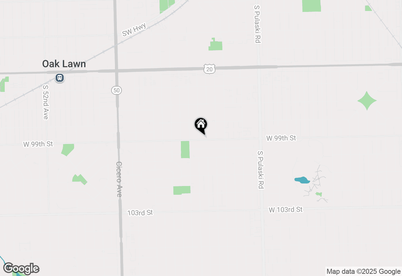 Map of 9837 S Kolin Avenue, Oak Lawn, IL 60453