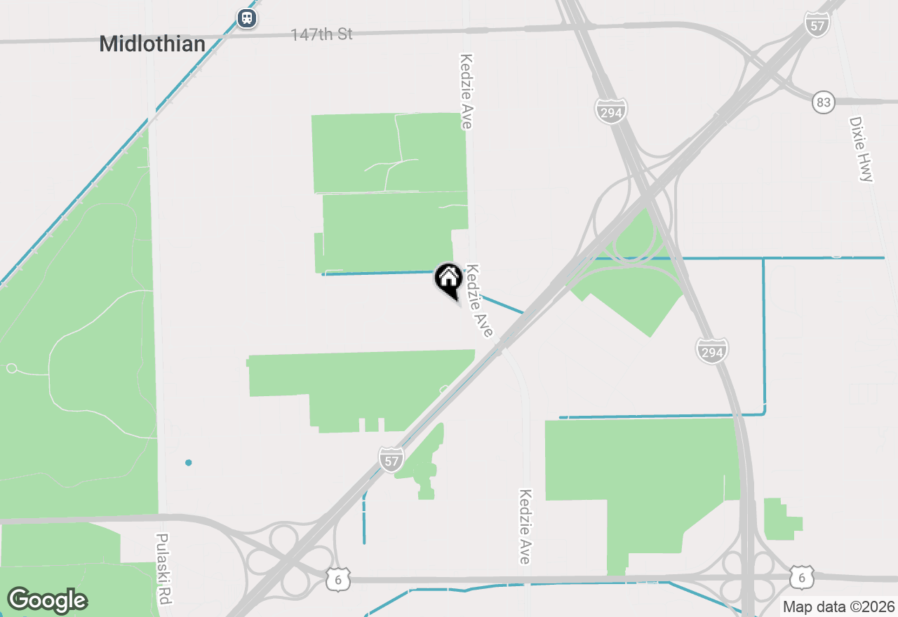 Map of 15331 Willow Lane, Markham, IL 60428