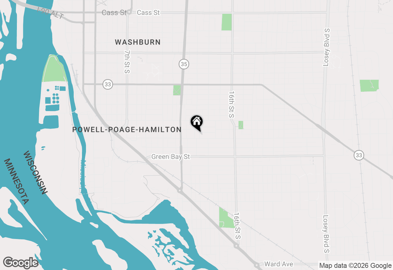 Map of 1416 S 13th St, La Crosse, WI 54601