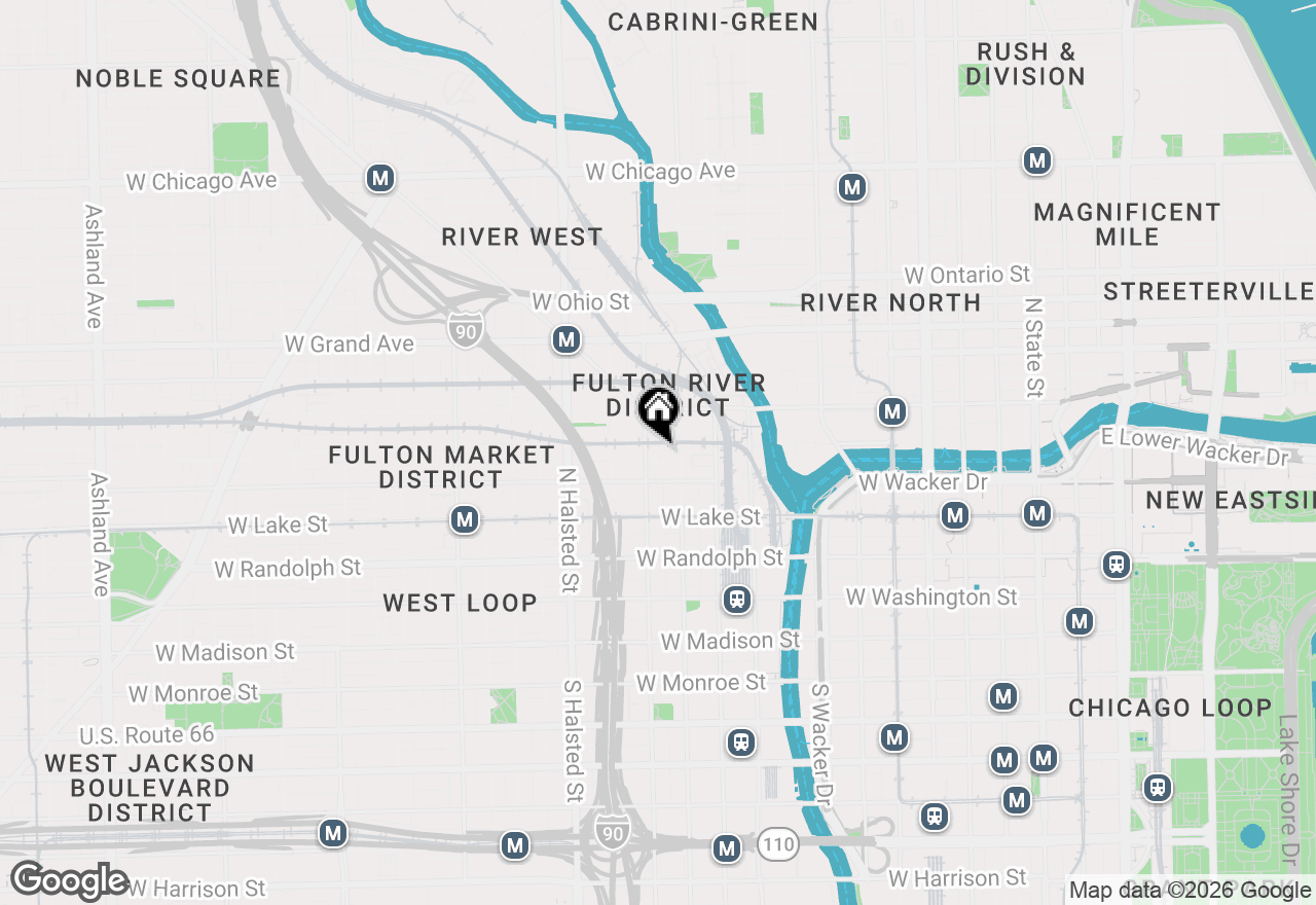 Map of 330 N Jefferson Street #1403, Chicago, IL 60661