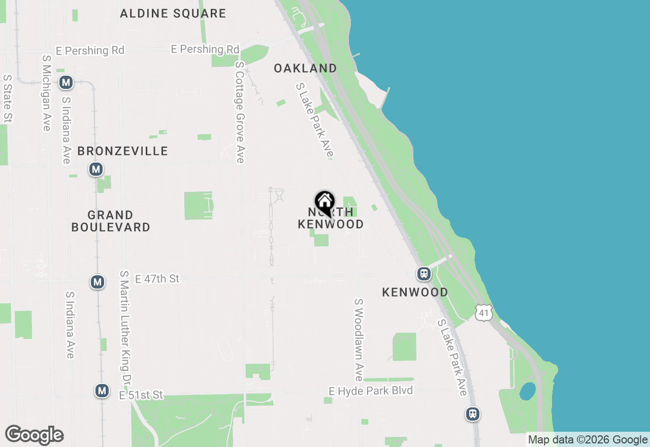 Map of 4510 S Greenwood Avenue #2, Chicago, IL 60653