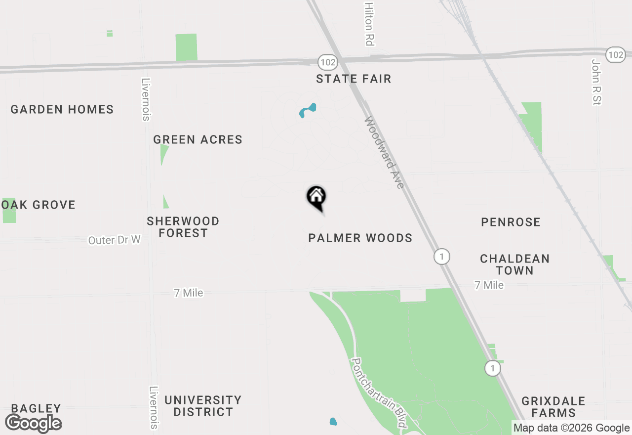 Map of 19511 Lowell Drive, Detroit, MI 48203