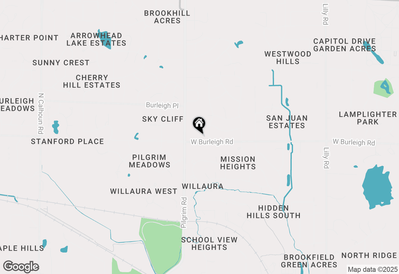 Map of 15430 W Burleigh Rd, Brookfield, WI 53005