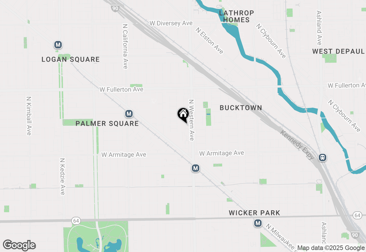 Map of 2119 N Campbell Avenue #3F, Chicago, IL 60647