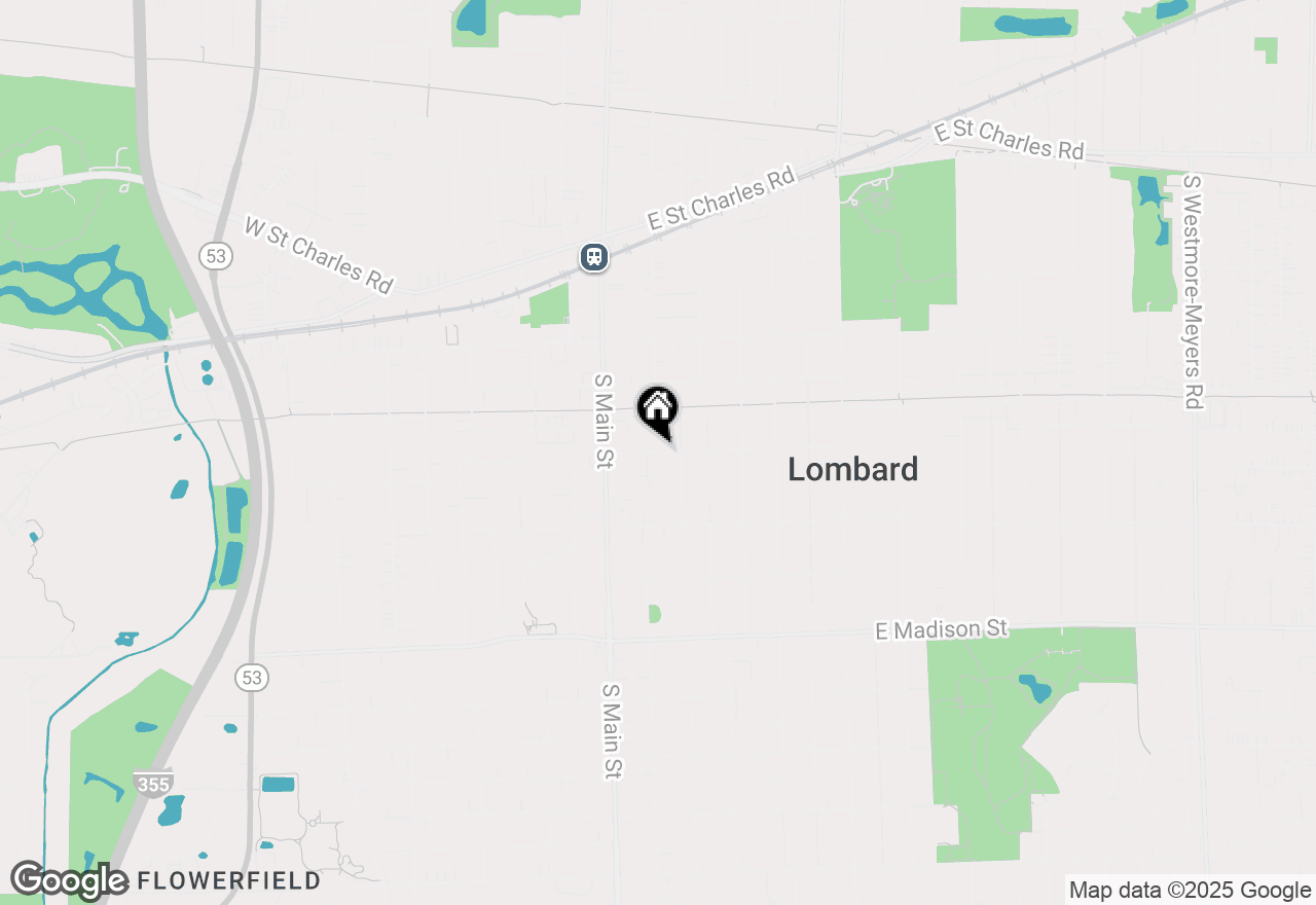 Map of 33 E Hickory Street #A, Lombard, IL 60148