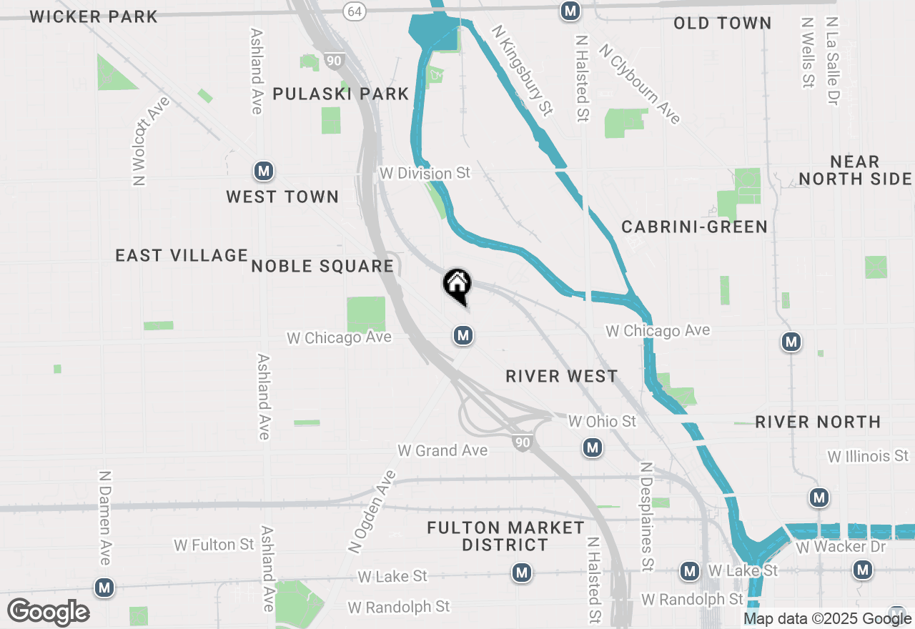 Map of 1109 W Fry Street, Chicago, IL 60642