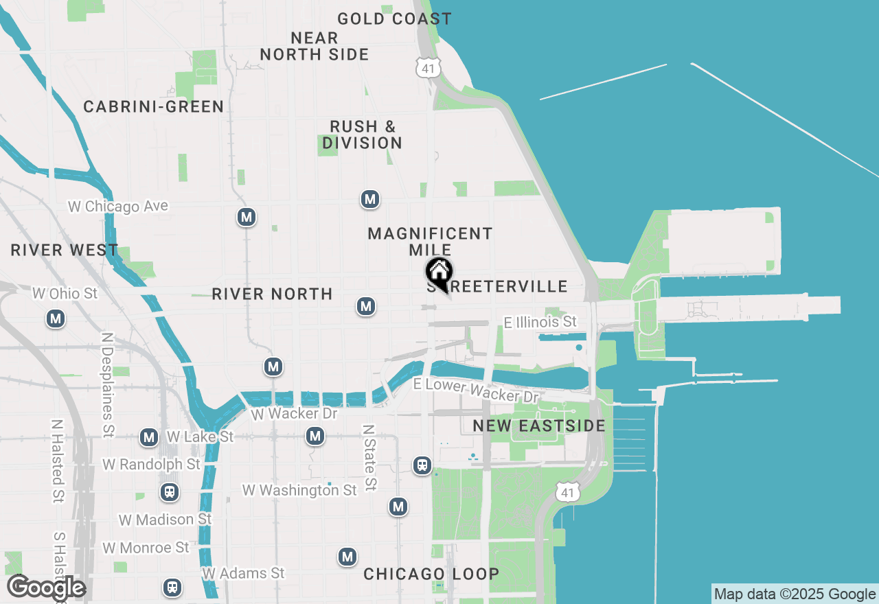 Map of 535 N Michigan Avenue #2203-2204, Chicago, IL 60611