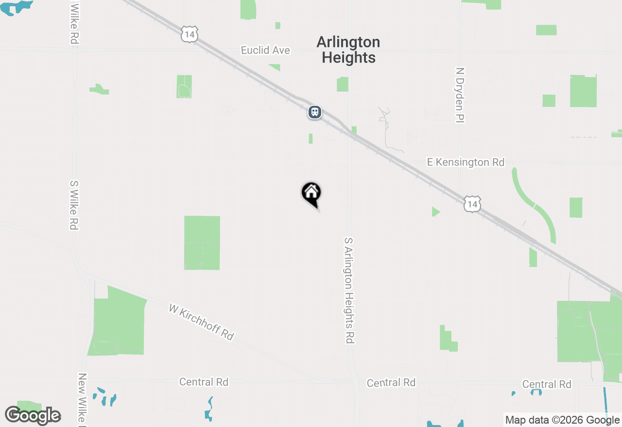 Map of 317 S Vail Avenue, Arlington Heights, IL 60005