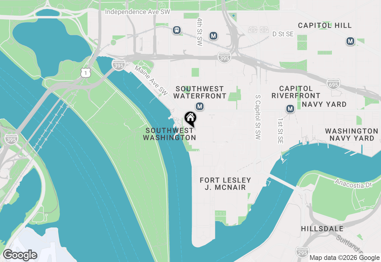 Map of 510 N Street Sw #N318, Washington, DC 20024