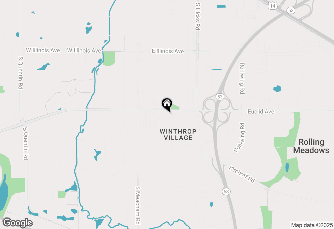 Map of 3 Falmouth On Oxford, Rolling Meadows, IL 60008