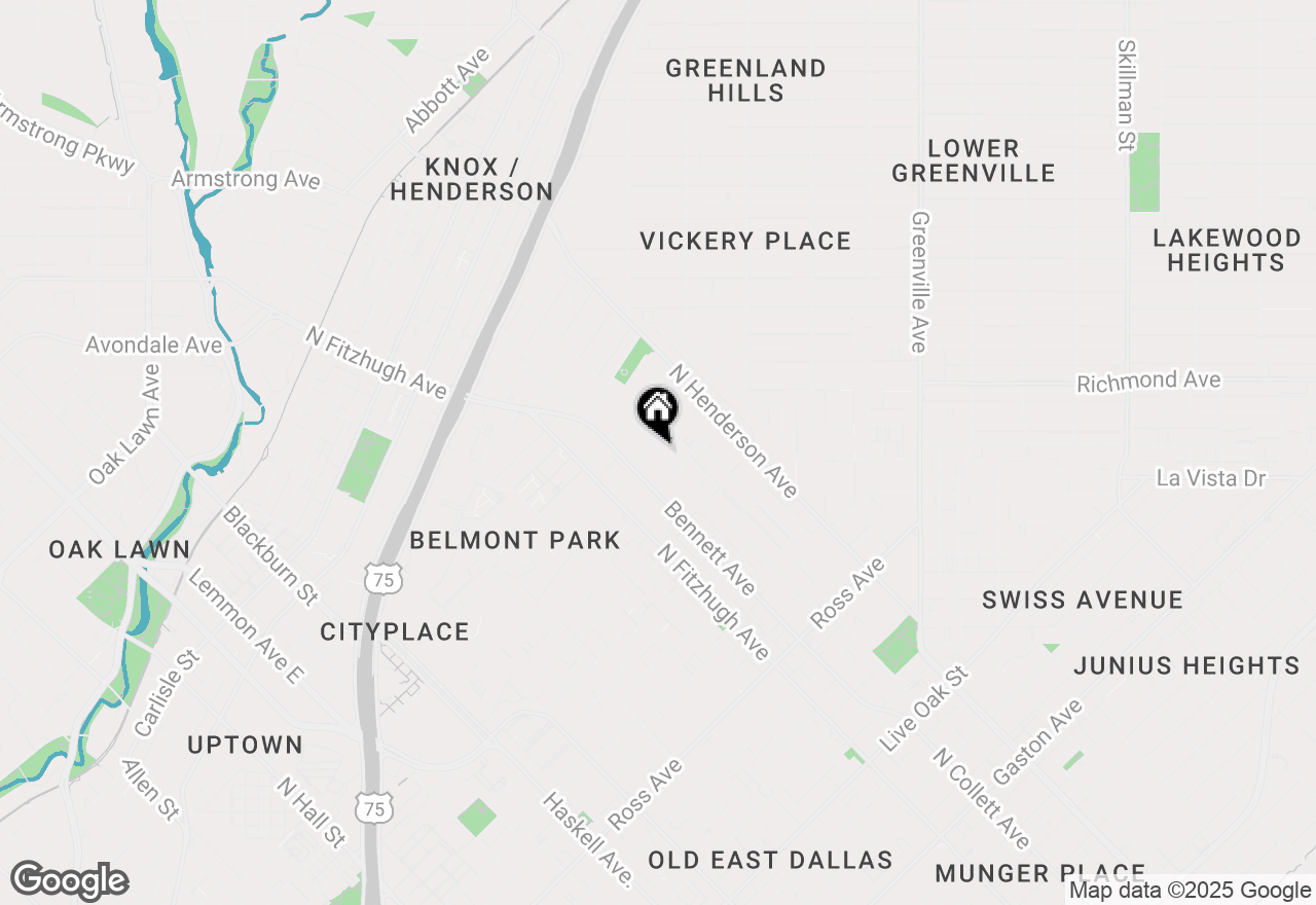 Map of 2431 N Garrett Avenue #2, Dallas, TX 75206