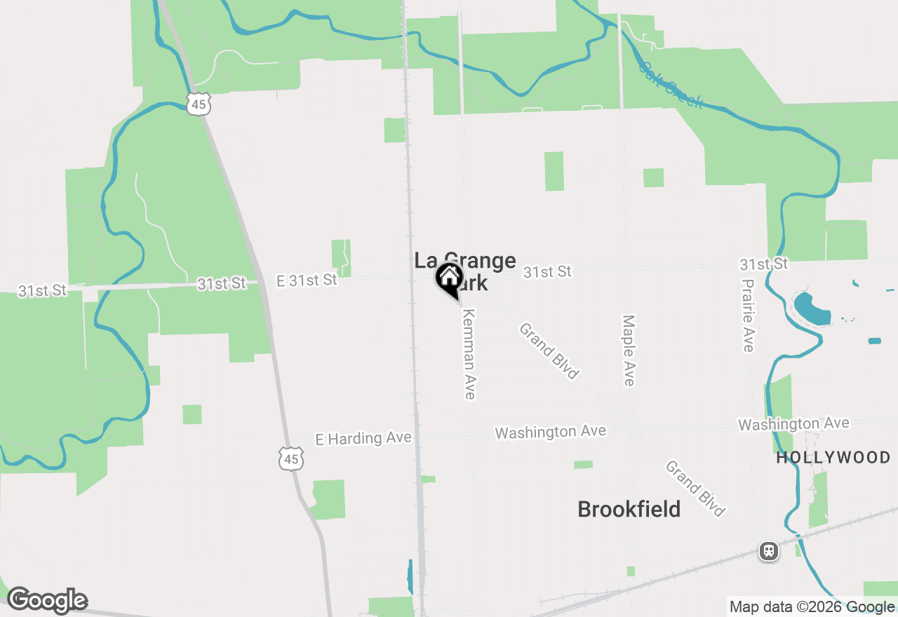 Map of 1020 Newberry Avenue, La Grange Park, IL 60526