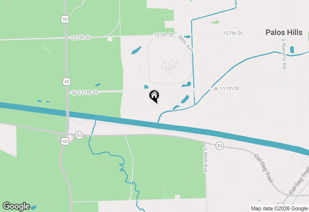 Map of 11116 Heritage Drive #3B, Palos Hills, IL 60465