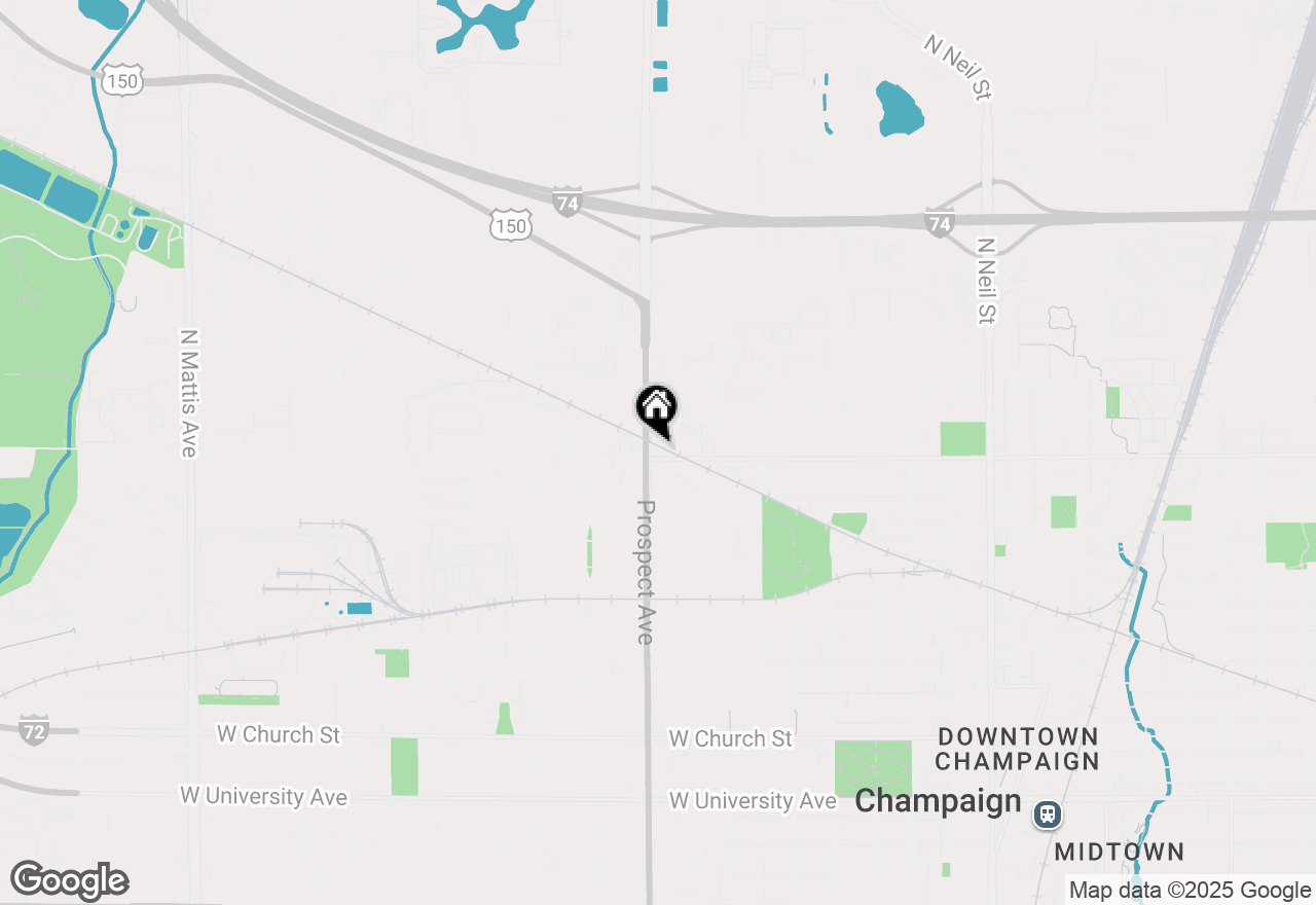 Map of 1202 N Prospect Avenue, Champaign, IL 61820