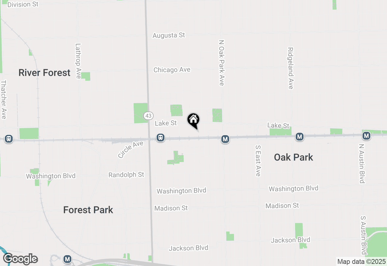 Map of 930 North Boulevard #504, Oak Park, IL 60301