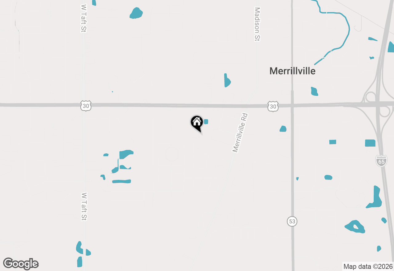 Map of 1230 W 82nd Lane, Merrillville, IN 46410
