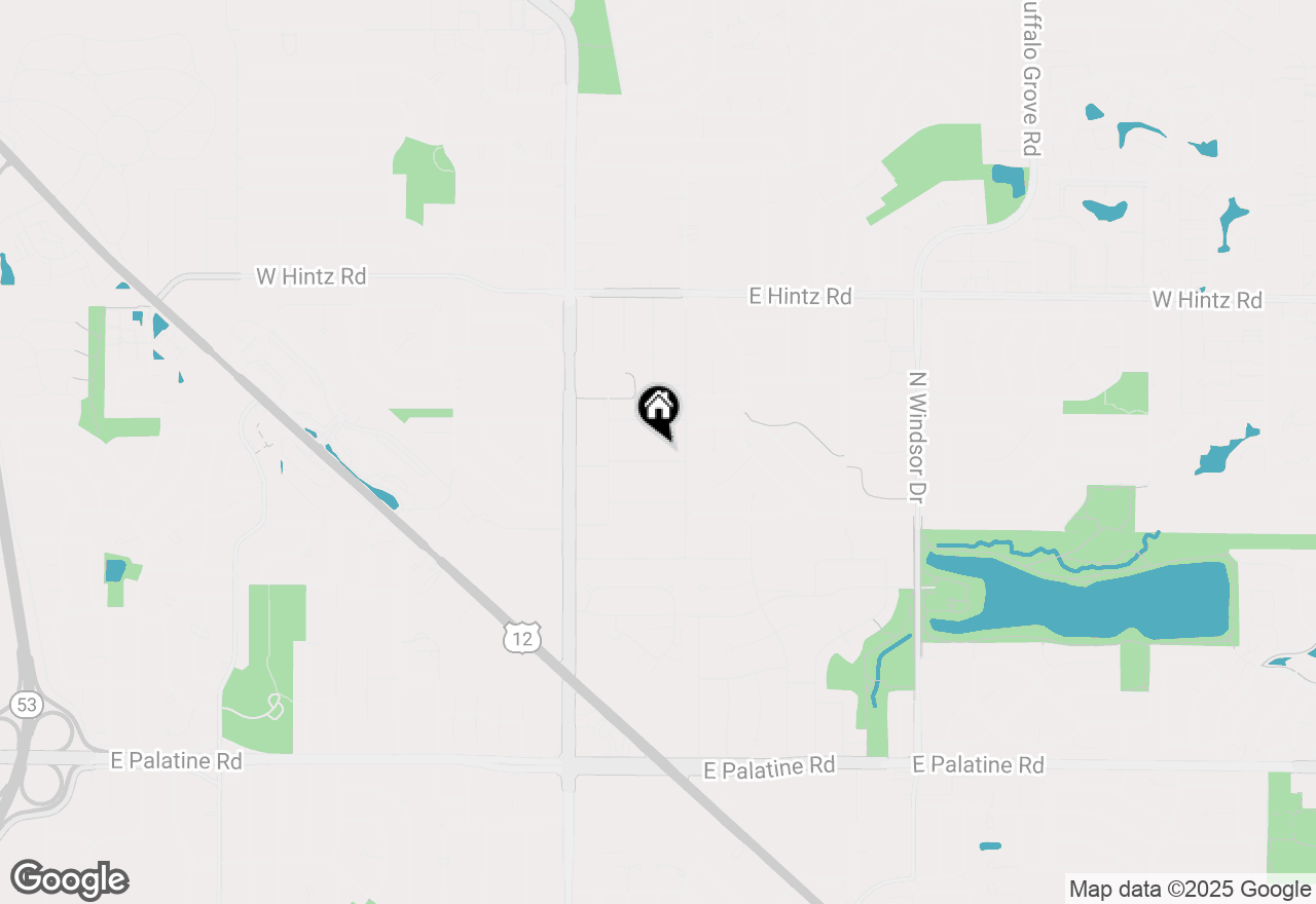 Map of 504 E Sunset Drive, Arlington Heights, IL 60004