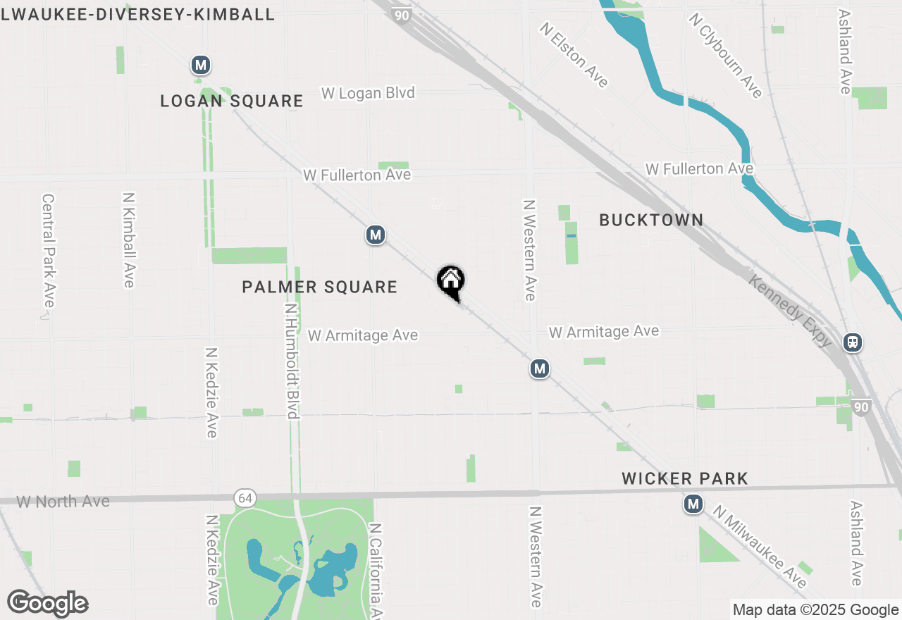 Map of 2062 N Bingham Street, Chicago, IL 60647