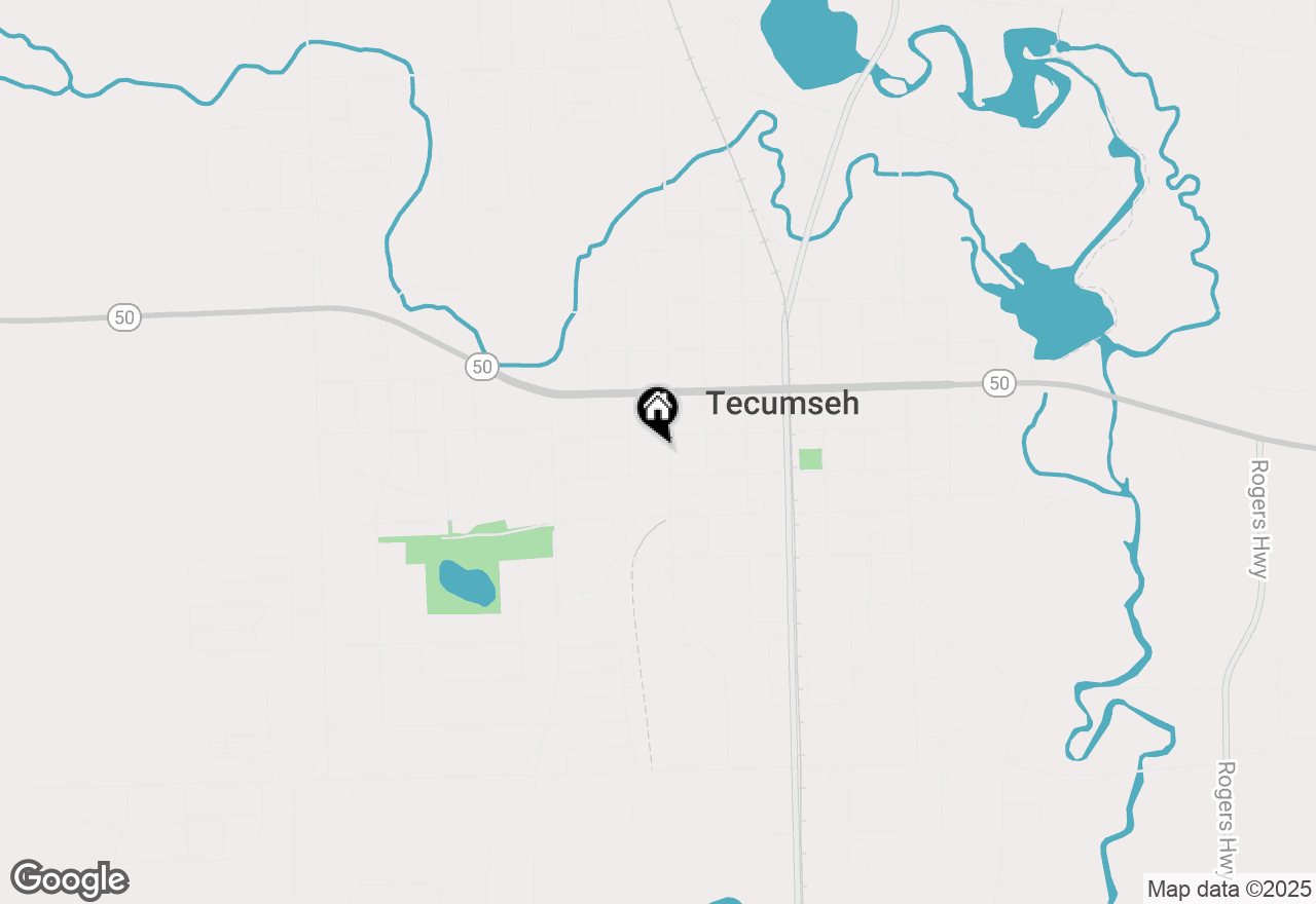 Map of 207 S Union Street, Tecumseh, MI 49286