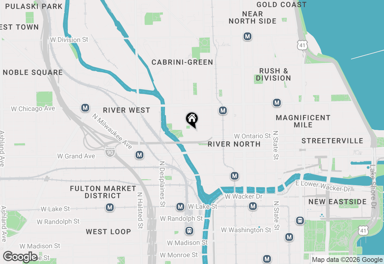 Map of 435 W Erie Street #808, Chicago, IL 60654