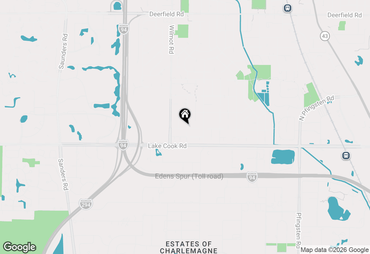 Map of 1500 Gordon Terrace, Deerfield, IL 60015