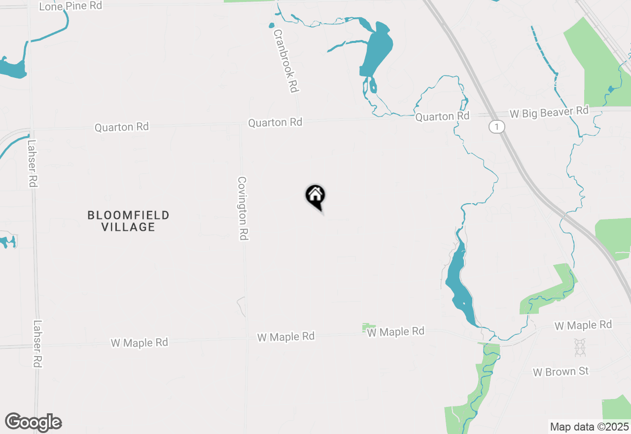 Map of 956 Westwood Drive, Birmingham, MI 48009