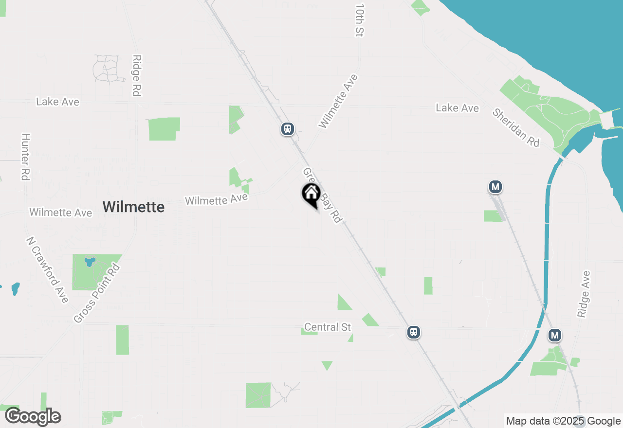 Map of 235 Catalpa Place, Wilmette, IL 60091