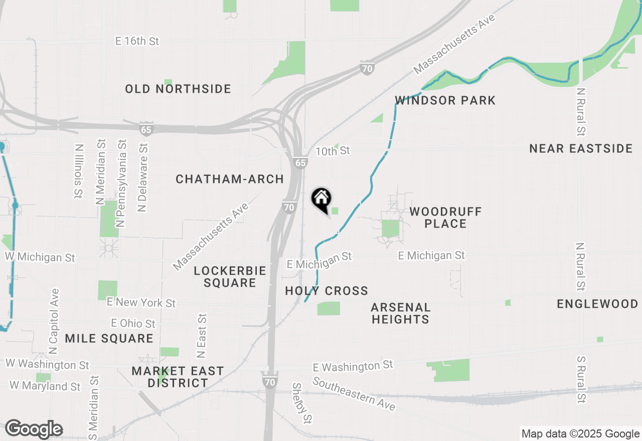 Map of 634 Dorman Street, Indianapolis, IN 46202