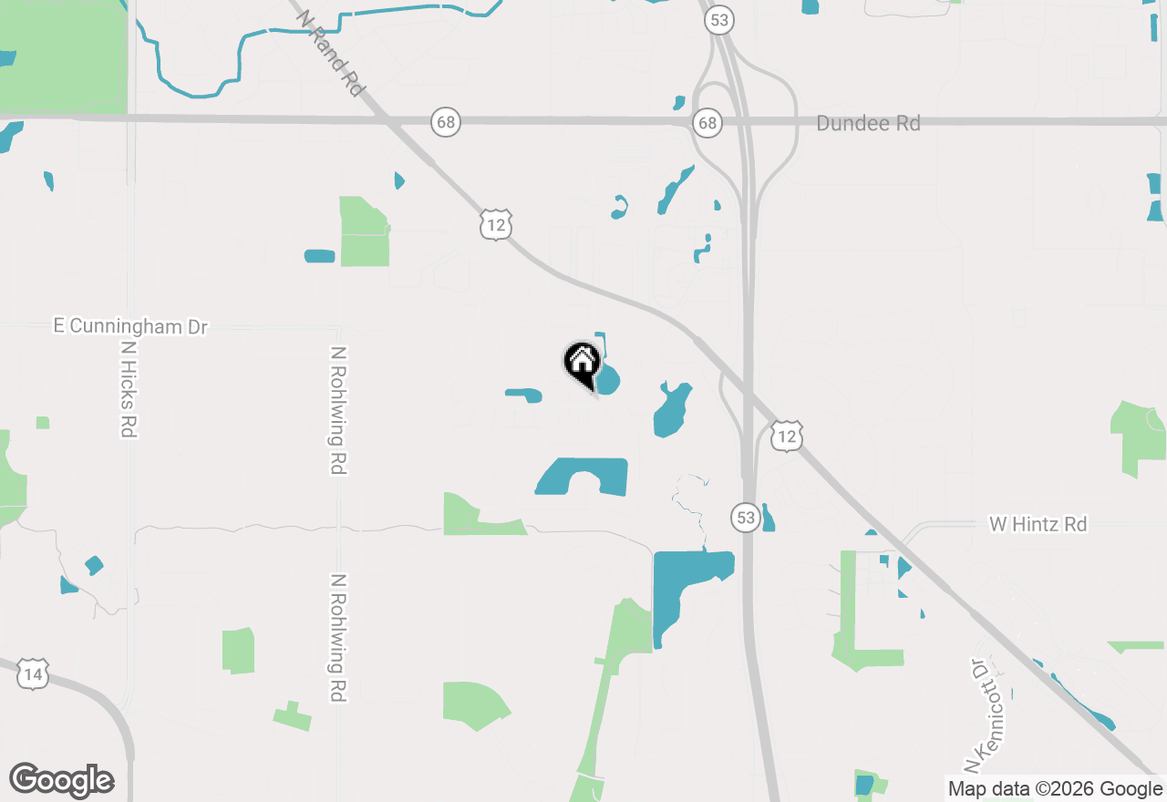 Map of 1312 E Evergreen Drive #2, Palatine, IL 60074