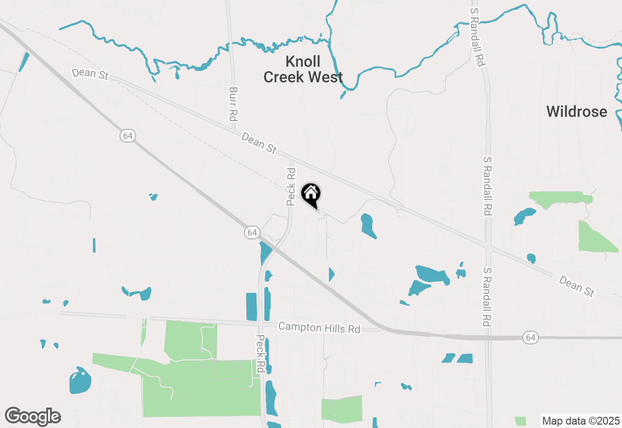 Map of 289 Birch Lane #289, St. Charles, IL 60175