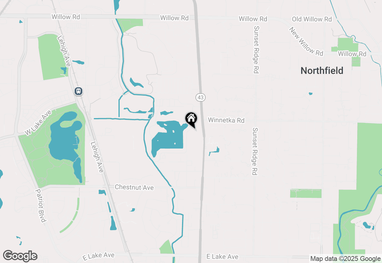 Map of 2101 N Valley Lo Lane, Glenview, IL 60025