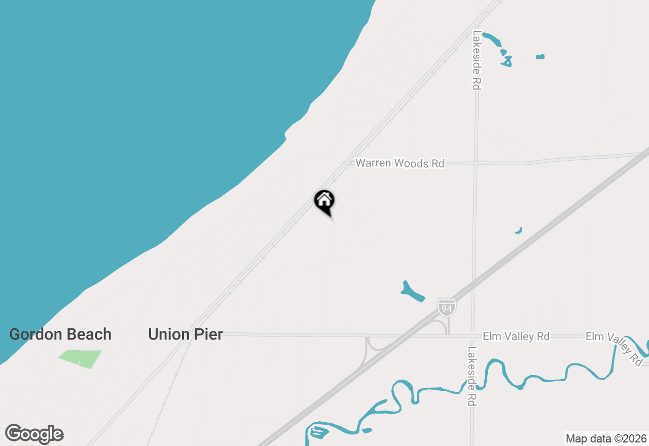 Map of 15724 Locke Road, Union Pier, MI 49129