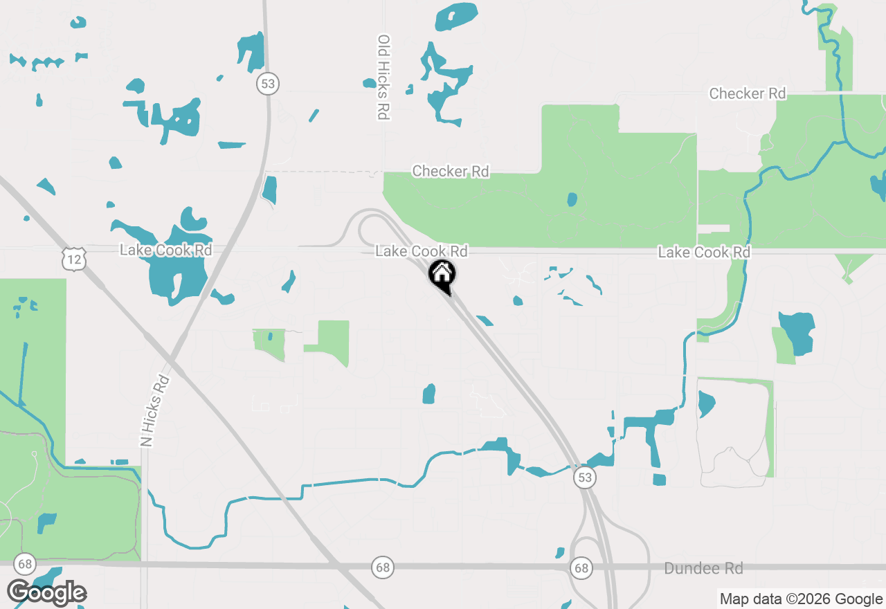Map of 2254 N Baldwin Way #7B, Palatine, IL 60074