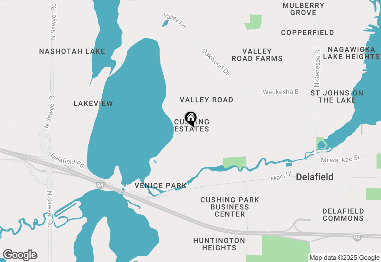 Map of 1032 Mill Rd, Delafield, WI 53018