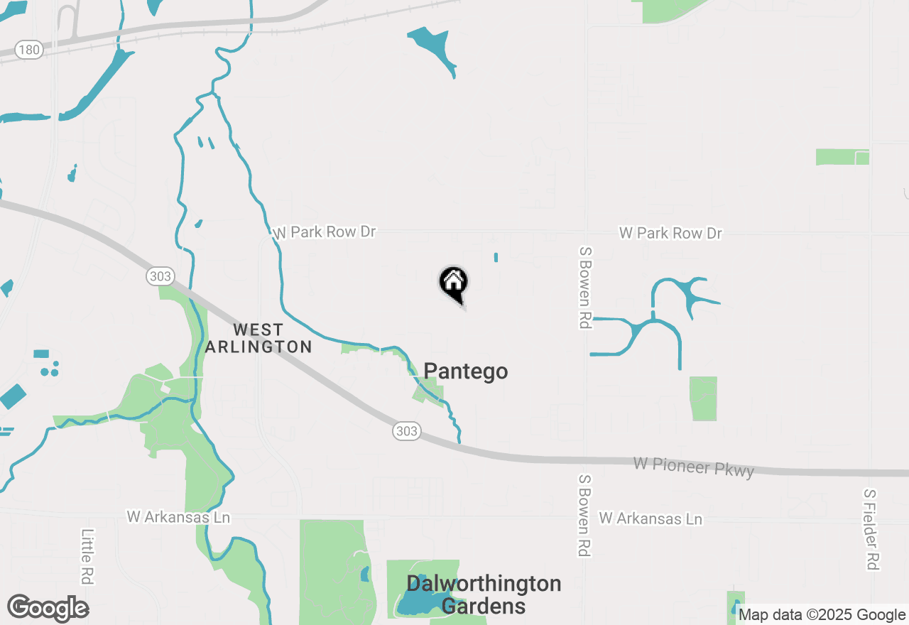 Map of 2801 Peachtree Lane, Pantego, TX 76013