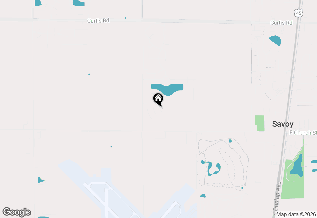 Map of 205 Independence Drive, Savoy, IL 61874
