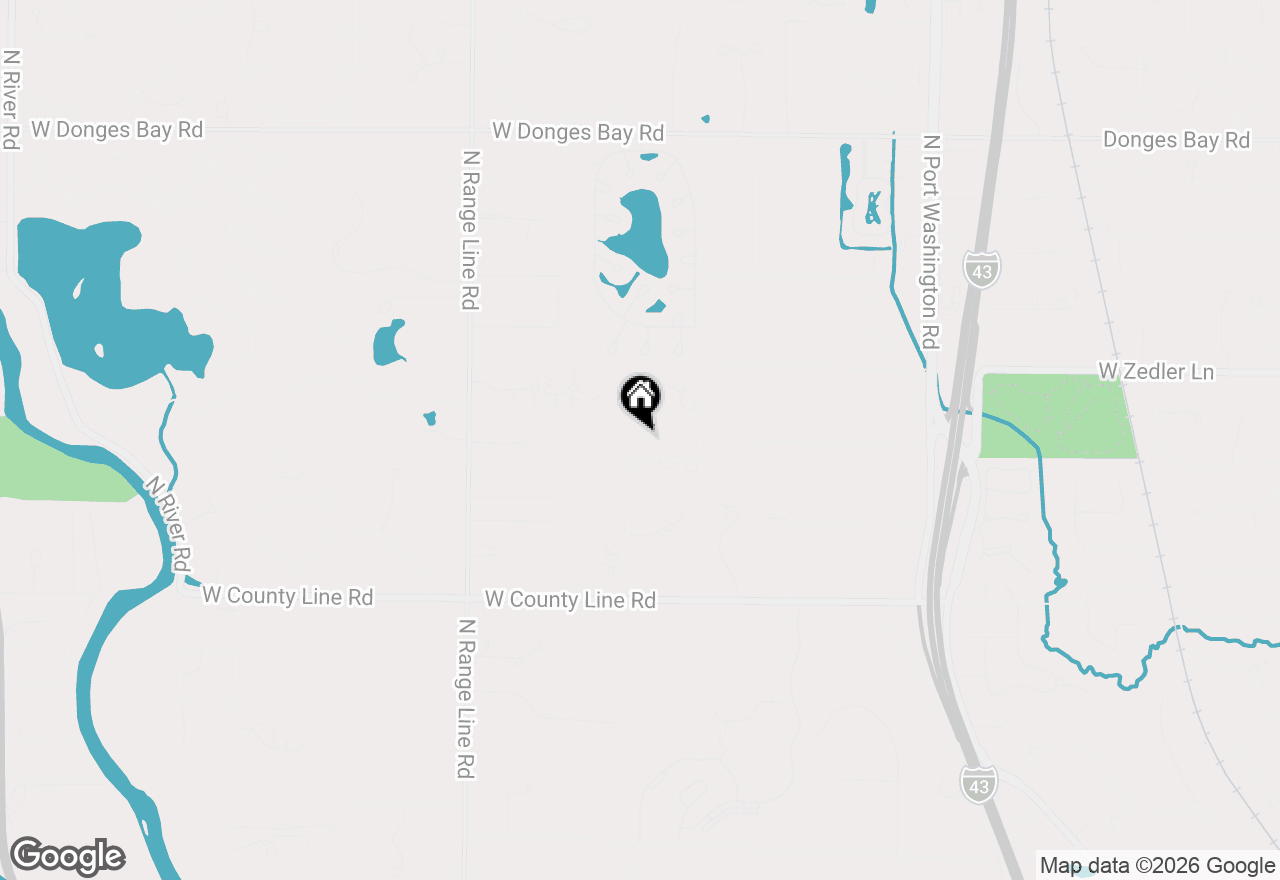 Map of 2146 W Columbia Dr, Mequon, WI 53092