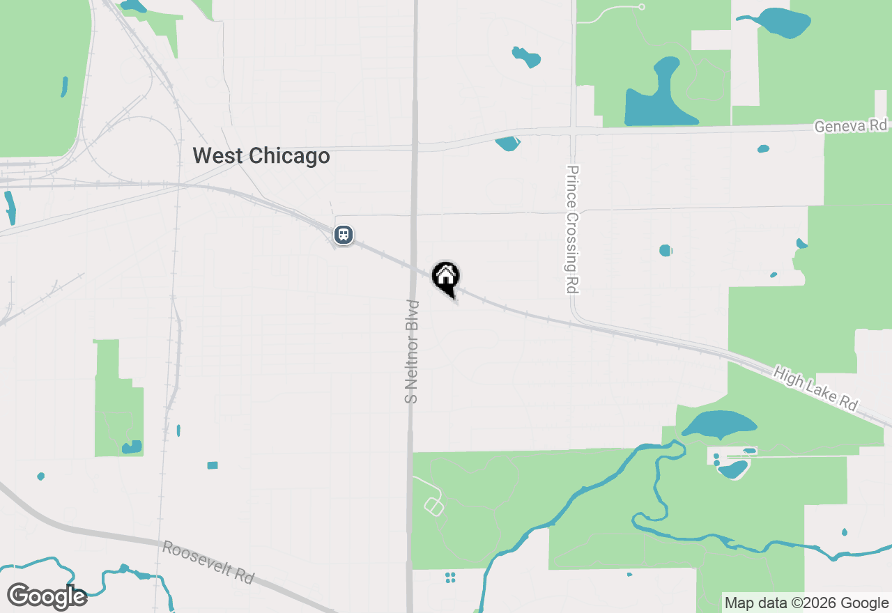 Map of (Address confidential), West Chicago, Illinois 60185