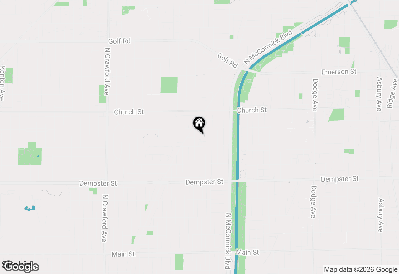 Map of 9031 Lincolnwood Drive, Evanston, IL 60203