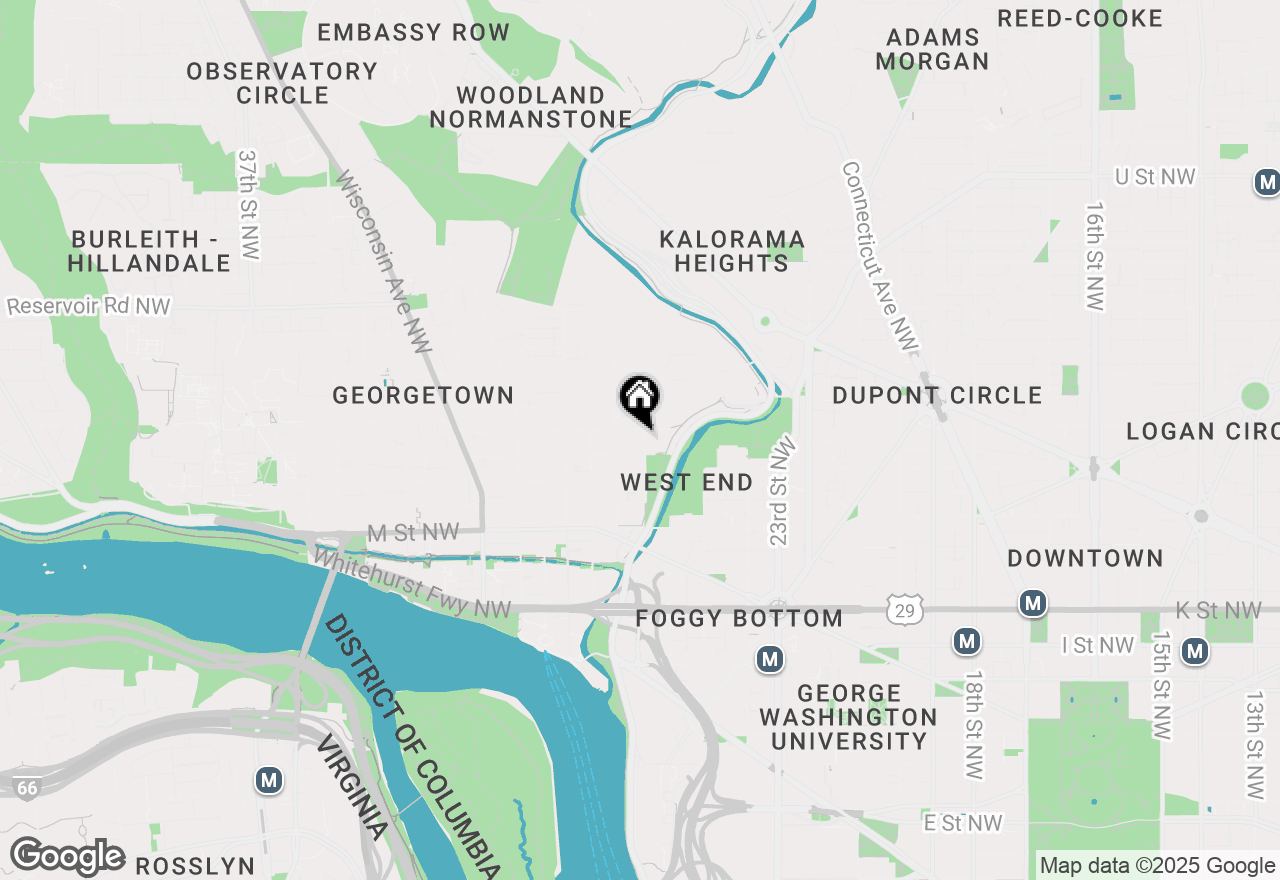 Map of 1350 27th Street Nw, Washington, DC 20007