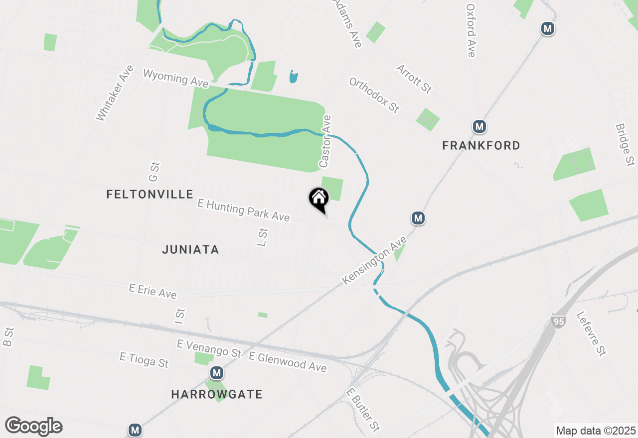 Map of 1509 E Hunting Park Avenue, Philadelphia, PA 19124