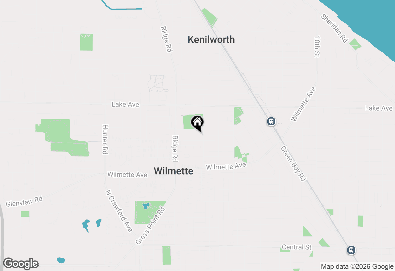 Map of 1746 Washington Avenue, Wilmette, IL 60091