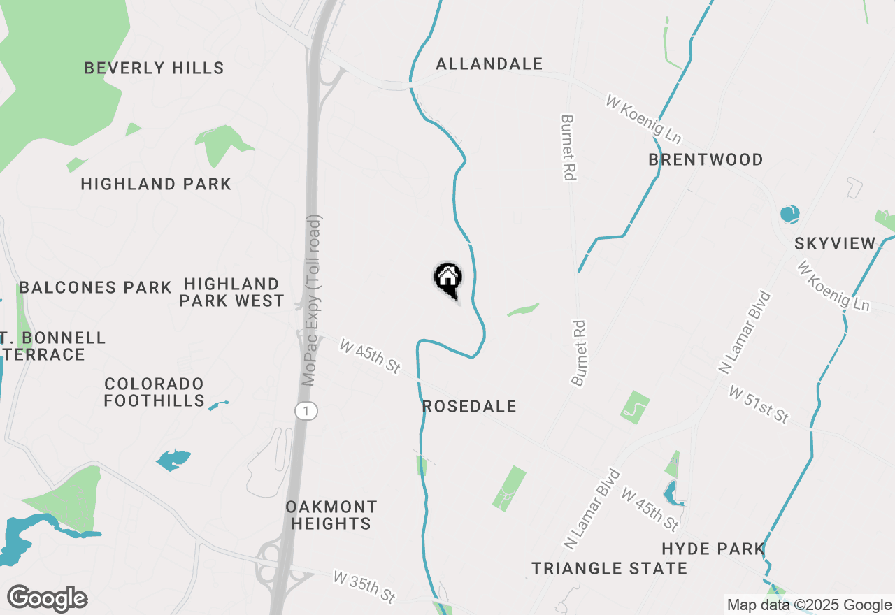 Map of 2612 W 49th St, Austin, TX 78731