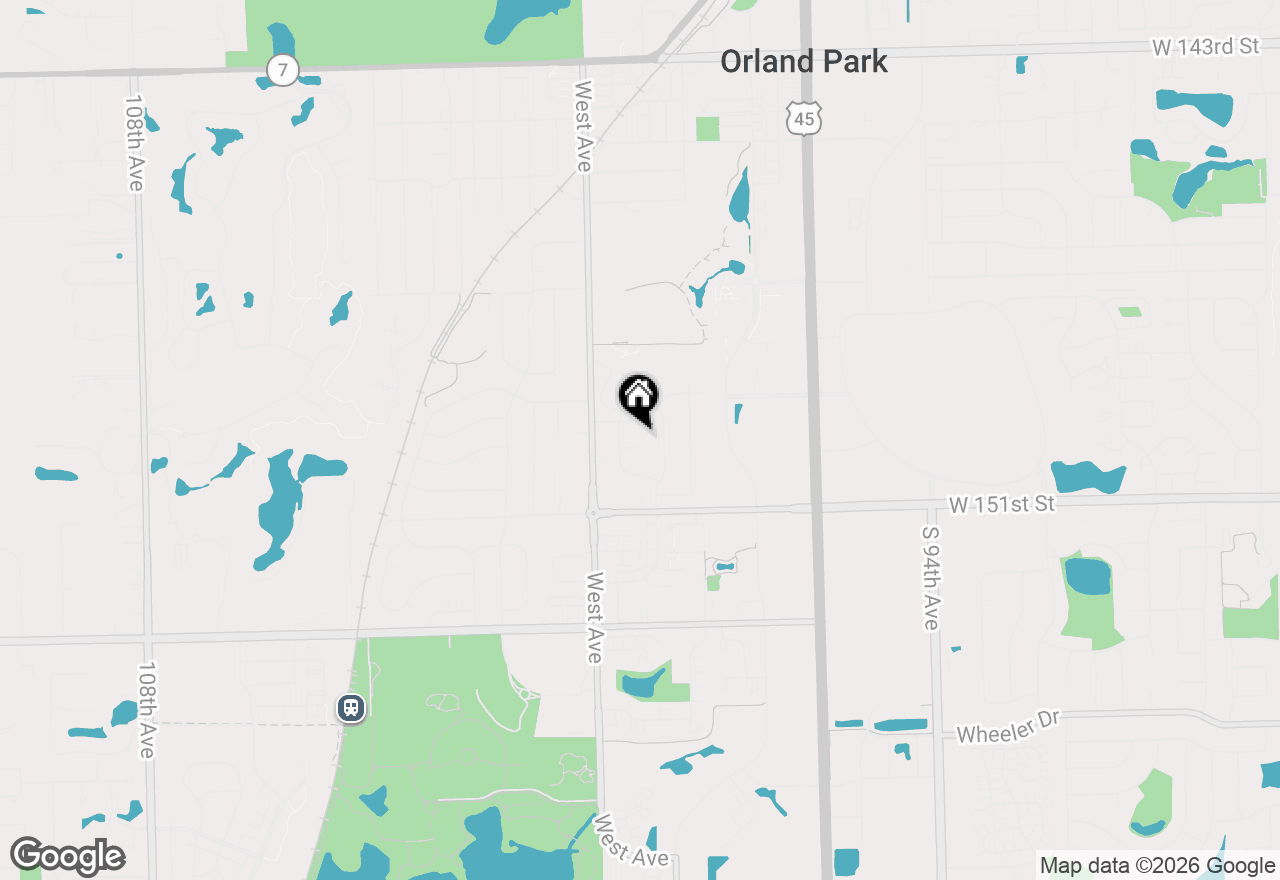 Map of 9930 La Reina Court, Orland Park, IL 60462