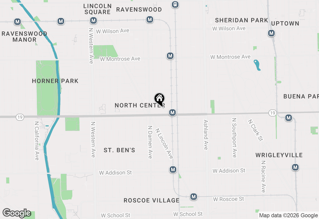 Map of 1917 W Cuyler Avenue, Chicago, IL 60613